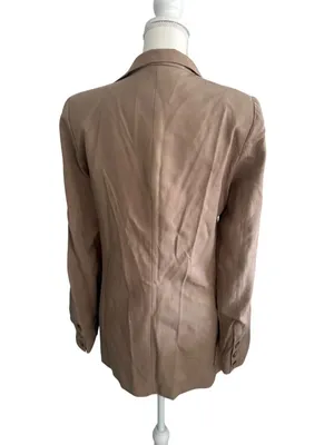 REFORMATION Tan Casual Blazer Jacket Size Medium thumbnail 5
