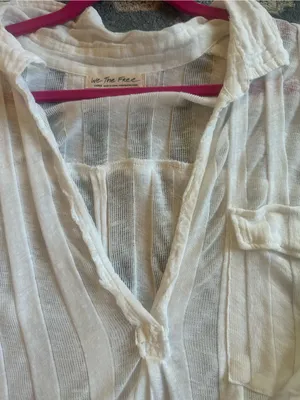 We The Free size Large loose open knit top lightweight breathable $145 thumbnail 7
