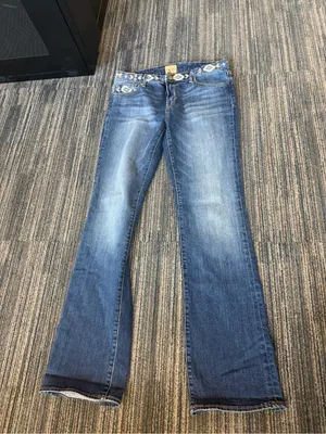 Driftwood Kelly Y2K Embroidered Bootcut Jeans W29 L33 thumbnail 2