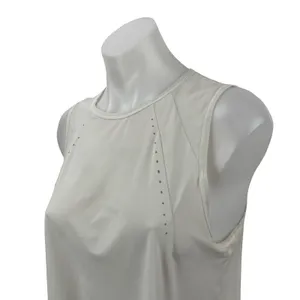 Lululemon Sculpt Women's White Cropped Yoga Running Athletic Tank Top Size S thumbnail 2