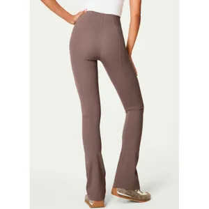Spanx SPANXshape CoreLuxe Micro Flare Pants w/Mid-Tummy Compression Smoke Seamed thumbnail 2