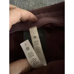 Lululemon women's Softstreme High Rise Maroon Pants Sz 6 thumbnail 11