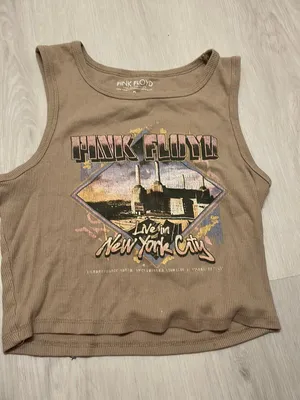 Pink Floyd Band Tee Crop Top thumbnail 1