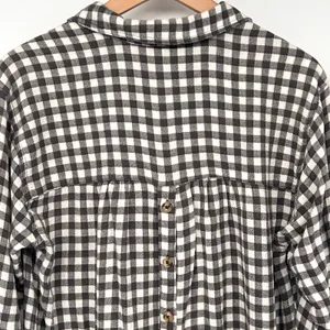Anthropologie Isadora Shirt Gingham Check Boho Cottage Long Sleeve Women's M‎ thumbnail 9