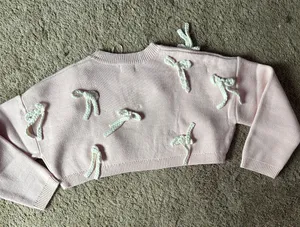 Cropped Pink Sweater thumbnail 5