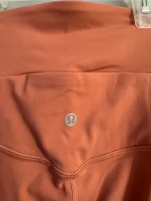 Lululemon Yoga High Rise Leggings in Peach Orange Size 2 thumbnail 4
