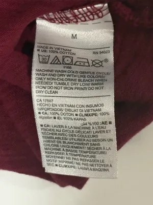 Old Navy Red/Maroon Crew Neck Long Sleeve Shirt Top thumbnail 5