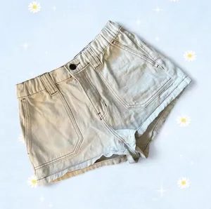 Y2K coastal cowgirl cream boho PacSun denim shorts size small thumbnail 1