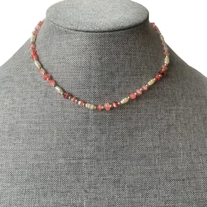 Napier Vintage Rose Quartz And Freshwater Pearl Necklace thumbnail 1