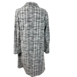 Melloday Blazer Women Sz S Plaid Tweed Open Front‎ Notch Lapel Preppy Academia thumbnail 3