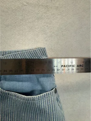 Buffalo David Bitton Catherine Stretch Denim Skirt Striped Button Front 16 Waist thumbnail 6