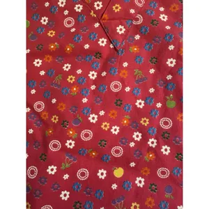 Dickies Scrub Top XS Pink Multicolor Flowers Daisy Cotton Scrubs Nurse Uniform thumbnail 5