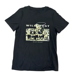 “Wild West” Cowboy Graphic Tee Vintage Western T-Shirt Size Medium NEW thumbnail 1