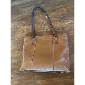 DOONEY & BOURKE Small Pebble Lexington Shopper Tote Purse Bag Caramel Leather thumbnail 5