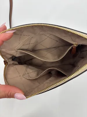Michael Kors Vanilla and Cedar Signature Stripe Crossbody thumbnail 7