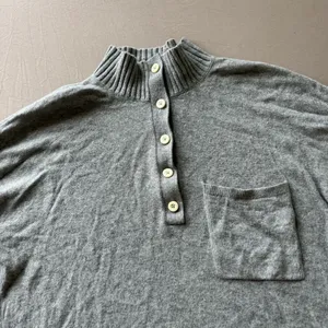 Everlane The ReCashmere Button Mockneck Sweater thumbnail 6