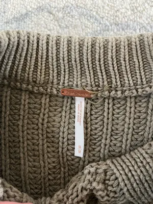 Free People Chunky Knit Sweater green thumbnail 4