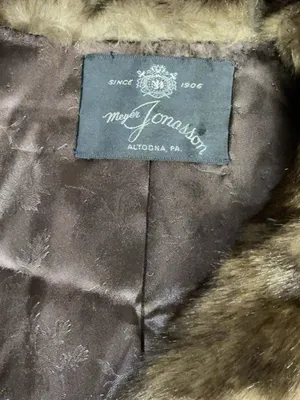 Vintage Hillmoor New York Faux Fur Coat Brown Modacrylic Made in USA thumbnail 8