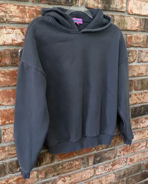 Edikted Women’s Bonney Bow Detail Hoodie Pullover Gray Pink Size XS Coquette thumbnail 1