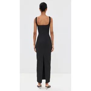 LIONESS Hot Nights Maxi Dress in Onyx XSmall New Womens Long Cotton Gown thumbnail 13