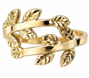 Gold Leaf Wrap Ring - Women Jewelry thumbnail 1