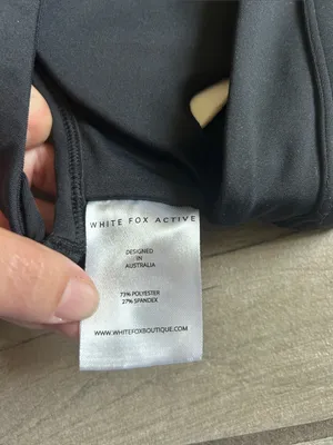 White Fox Boutique Black Racerback Padded Sports Bra thumbnail 5