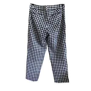 J. Crew Factory Gingham Linen Blend Holland Pant Size 6 thumbnail 6