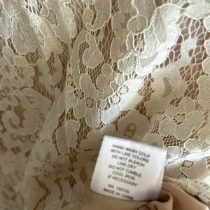 Rose + Olive Cream Sleeveless High Neck Lace Overlay Keyhole Back Top Blouse S thumbnail 11