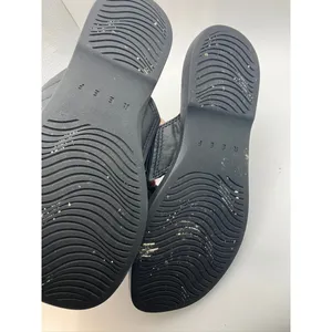 Reef Loft Lux X Black Leather Quilted‎ Crisscross Slide Sandals Womens Size 7 thumbnail 5