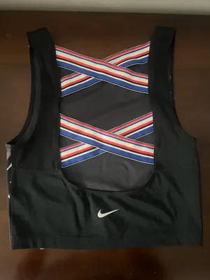 Nike Pro Cropped Tank Dri-Fit Top thumbnail 1