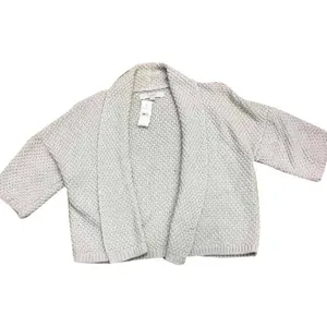 LOFT Womens Sweater Size Small Gold Sparkle Beige Silver Cardigan Ann Taylor NEW thumbnail 2