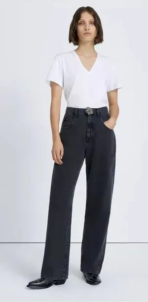 7 For All Mankind The Jennifer 90's Baggy Jean In Night Iris Size 24‎ thumbnail 1