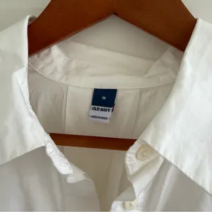 Gap White Oversized Dress Poplin Color thumbnail 4