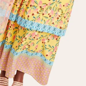 NWT Anthropologie Farm Rio Anjou Maxi Dress Size 2 Petite Retail $240.00 thumbnail 6