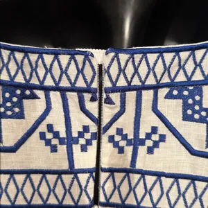 ALEXIS “ASTERIA” WHITE LINEN EMBROIDERED DRESS. Sz: S thumbnail 5