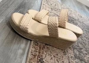 Platform wedges Tan Size 8.5 thumbnail 1