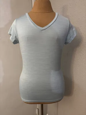 Asics Sky Blue T-Shirt XS Athleisure Pastel Sportswear Activewear Casual Comfy thumbnail 1