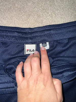Men's Navy FILA Athletic Shorts Size L thumbnail 2