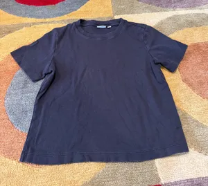 Aritzia Babaton Black Basic Short Sleeve Tee Shirt Crewneck 100% Cotton Size XS thumbnail 1