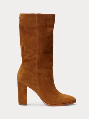 Lauren Ralph Lauren Artizan II Suede Boot in Brown Kid Suede, Size 9.5, NEW thumbnail 9