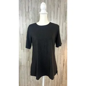 Physical Attraction Women's Medium Dark Gray Short Sleeve Crewneck‎ T-Shirt thumbnail 2