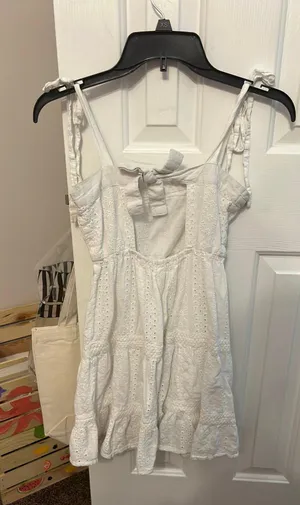 Jessica Simpson White Floral Dress thumbnail 2