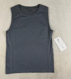 Athleta Momentum Flex Muscle Tank Gray Heather Sleeveless Training Top 860887 M thumbnail 1