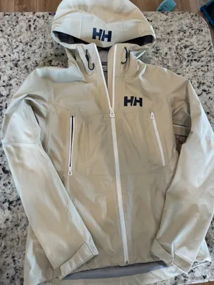 Helly Hansen Women’s Cream Rain Jacket  thumbnail 1