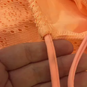 New Aerie Women’s Melon Orange High Rise String Side Tie Bikini Bottoms thumbnail 11