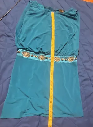 Laundry by Shelli Segal Electric Blue Beaded Waist Mini Dress thumbnail 7