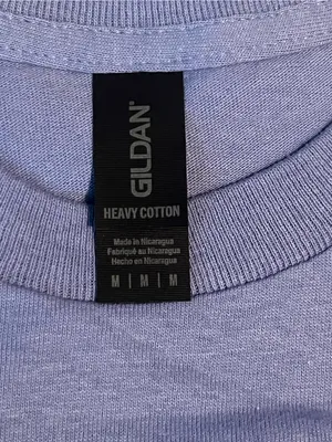 Gildan Women’s Lavender Short Sleeve 100% Heavy Duty Cotton T Shirt Size Medium thumbnail 5