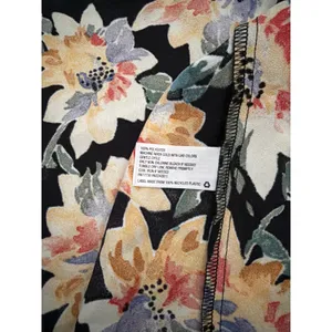 Ava & Viv Womens Floral‎ Duster Cardigan Black Multi Long Sleeve Tie Waist 2X thumbnail 3