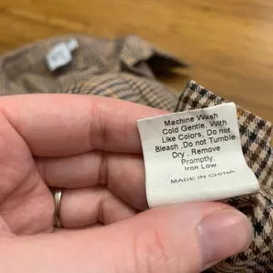 Princess Polly Plaid Shirt Womens Size 2 Jacket Long Sleeve Button‎ Up Top Brown thumbnail 6