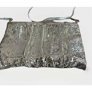 Whiting and Davis Mesh Bag. Silver Mesh Purse Vintage Gorgeous Crossbody thumbnail 7